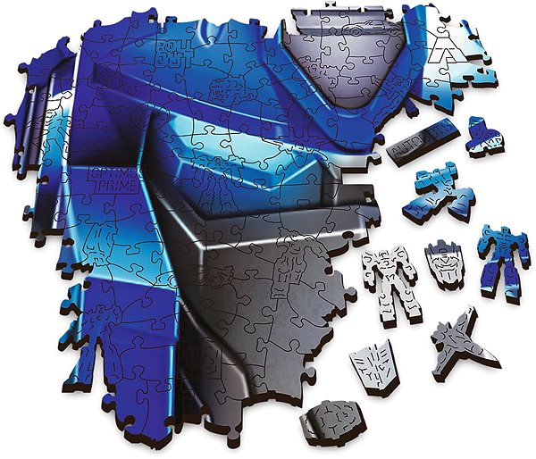 Dřevěné puzzle Trefl Wood Craft Origin puzzle Transformers: Optimus Prime 505 dílků ...