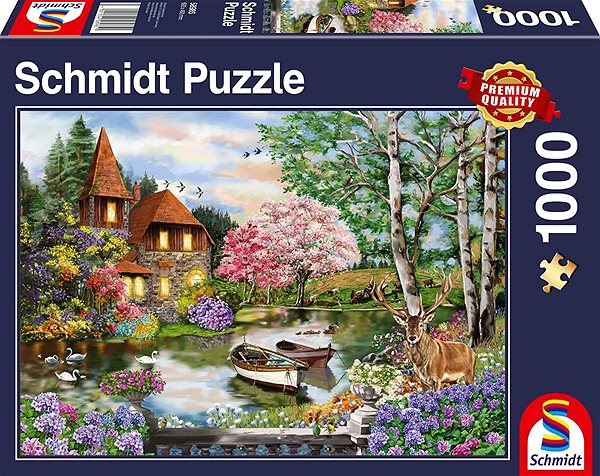 Puzzle Schmidt Puzzle Dům u jezera 1000 dílků ...