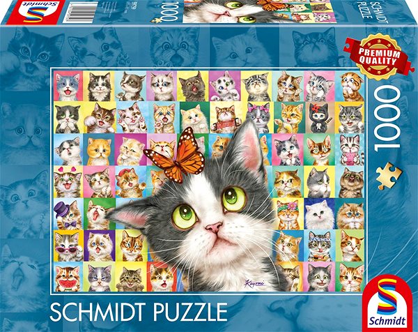 Puzzle Schmidt Puzzle Kočičí výrazy 1000 dílků ...