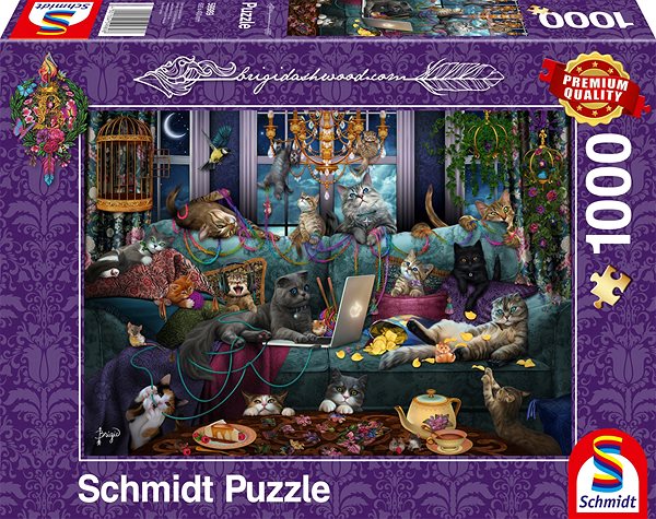 Puzzle Schmidt Puzzle Kočky v karanténě 1000 dílků ...