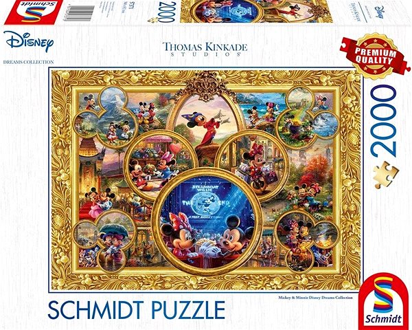 Puzzle Schmidt Puzzle Koláž Mickey a Minie 2000 dielikov ...