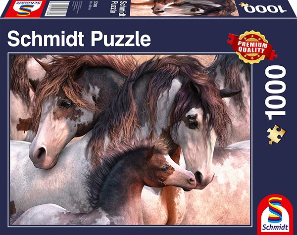 Puzzle Schmidt Puzzle Koně Pinto 1000 dílků ...