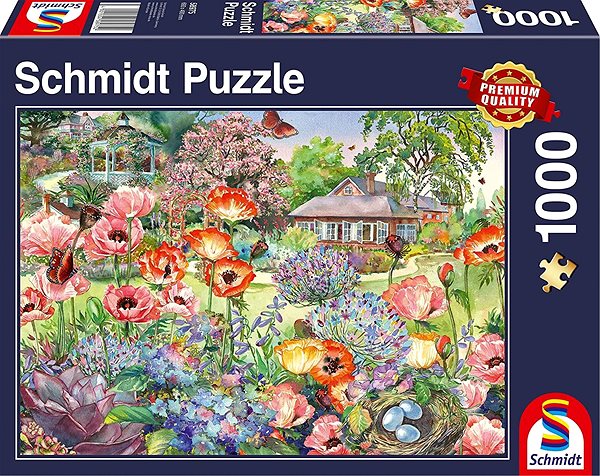 Puzzle Schmidt Puzzle Kvetoucí zahrada 1000 dílků ...