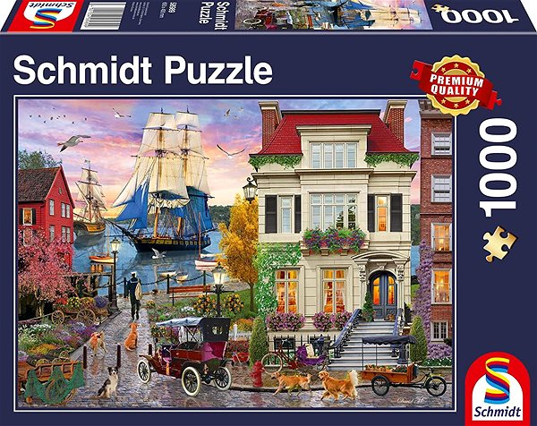 Puzzle Schmidt Puzzle Loď v přístavu 1000 dílků ...