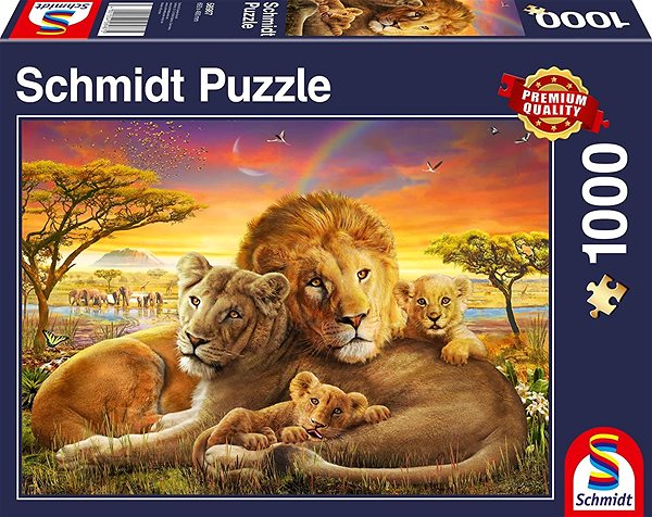 Puzzle Schmidt Puzzle Mazliví lvi 1000 dílků ...