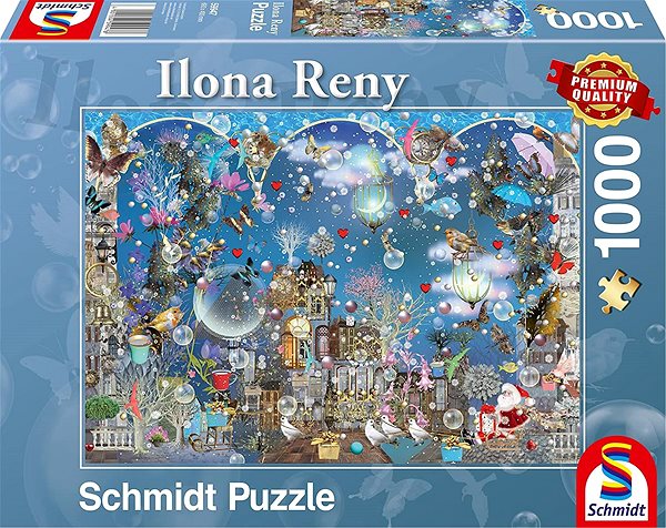 Puzzle Schmidt Puzzle Modré vánoční nebe 1000 dílků ...