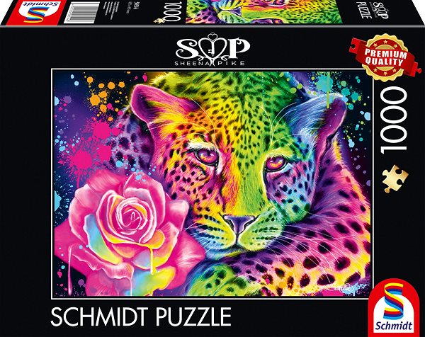 Puzzle Schmidt Puzzle Neon Leopard 1000 dílků ...