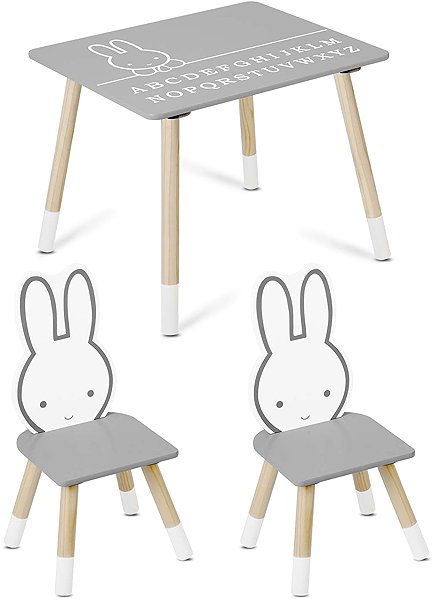 Children's furniture Ricokids Children's table with two chairs RC-847 Bunny .