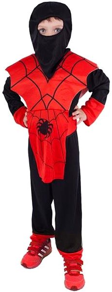 Costume RAPPA Costume ninja red and black 4 - 6 years .