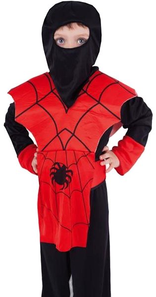 Costume RAPPA Costume ninja red and black 4 - 6 years .