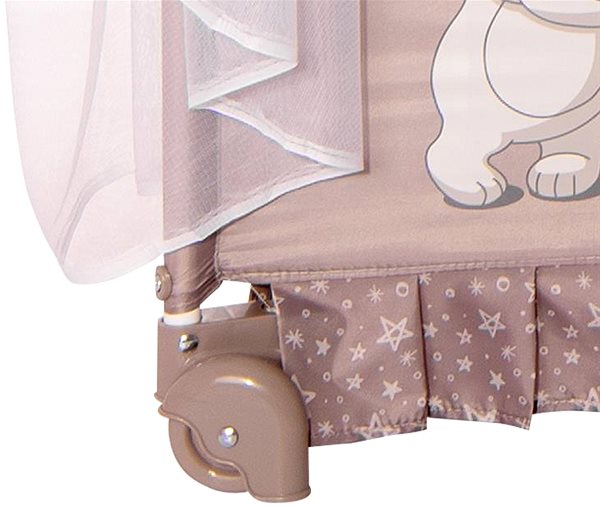 Cestovní postýlka Cestovní postýlka a ohradka 2v1 Lorelli Magic sleep + baldachýn mellow rose ballerina bear ...
