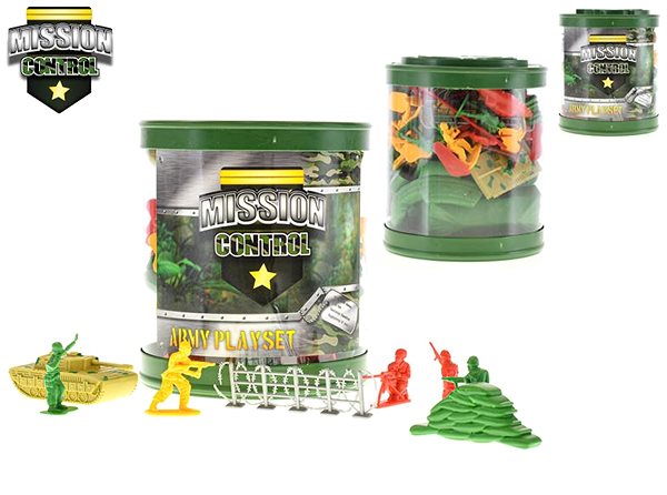 Figure Mission Control set soldiers 80 pcs in tube ...
