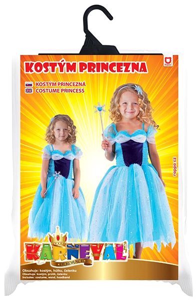 Kostým RAPPA - Detský kostým princezná modrá (S) ...