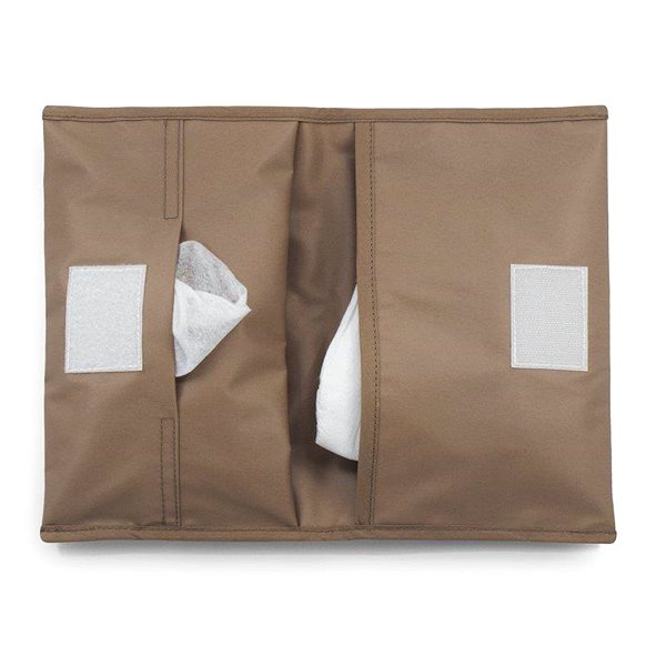 KipKep DIAPER WALLET Coffee nappy pouch.