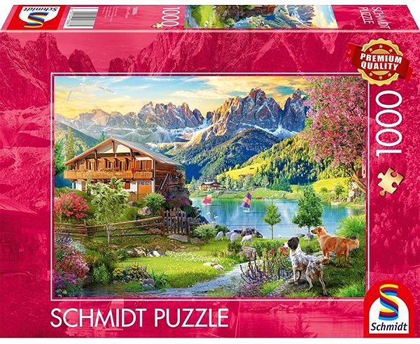Puzzle Schmidt Odpočinok v Dolomitoch 1000 dielikov ...