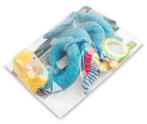 Sensillo stroller toy Educational, contrasting spiral colourful Mermaid .