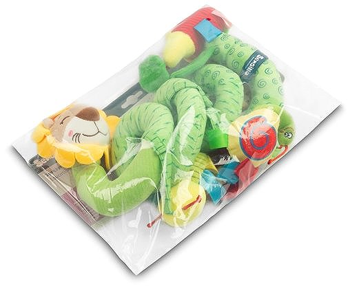 Sensillo stroller toy Educational, contrasting spiral colourful Lion .