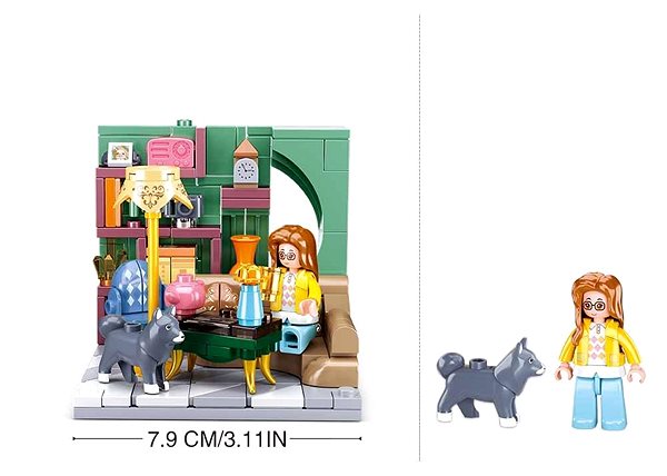 Building Set Sluban Mini Handcraft M38-B1016C Living room ...