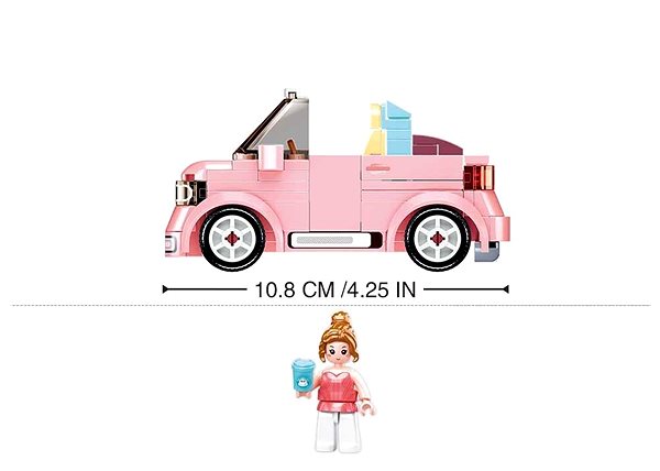 Building Set Sluban Mini Handcraft M38-B1086 MiniQ pink convertible ...