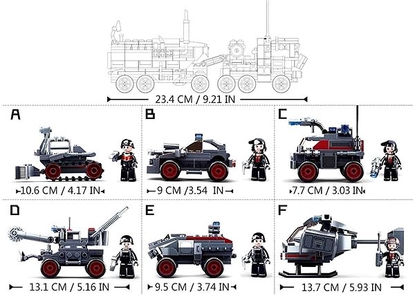 Sluban Space War 6into1 M38-B0926D Assault Vehicle building kit.