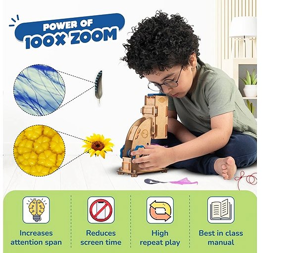 Smartivity - Microscope, wooden construction set.