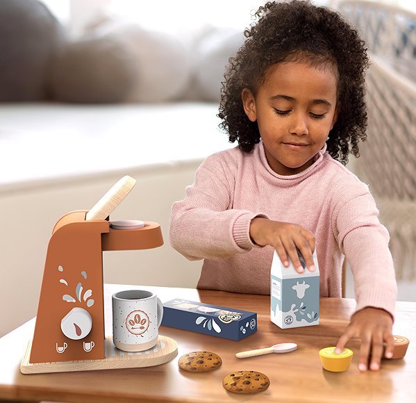 Speedy Monkey Wooden Toy – Coffee Machine.