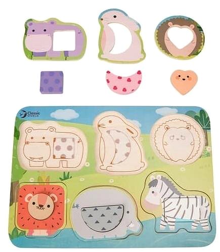 Classic World Puzzle, animals.