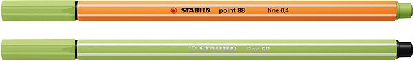 Filctoll STABILO point 88 & STABILO Pen 68 - Pastellove - 12 db-os készlet - 6 db point 88, 6 db Pen 68 ...