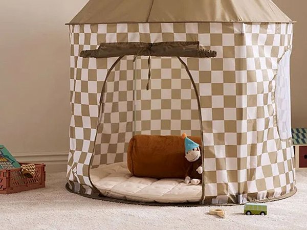 Tent for Children Kid' s Concept Play Tent Checkered - Khaki ...