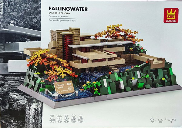 Wange 5232 Fallingwater Villa 1221 pieces building kit.