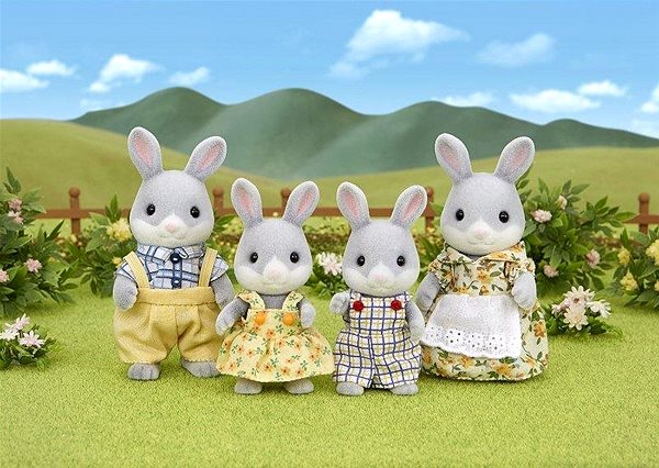 Figúrky Sylvanian families Rodina sivých králikov ...