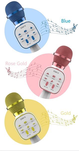 Gyerek mikrofon Eljet Star Karaoke Rose Gold ...