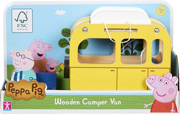 Figurky Prasátko Peppa dřevěný karavan + figurka Tatínek Screen