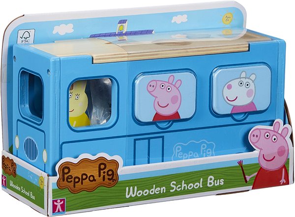 Figures PEPPA PIG Wooden Bus Insert Screen