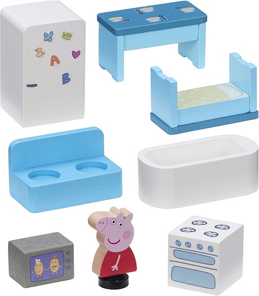Figura PEPPA PIG Fa családi ház figurákkal és tartozékokkal Jellemzők/technológia