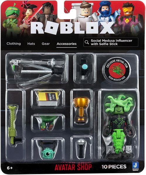 Figures ROBLOX Avatar Shop (Social Medusa Influencer with Selfie Stick), 2 Accessories Screen