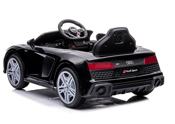 Elektromos autó gyerekeknek Audi R8 Spyder - fekete Oldalnézet