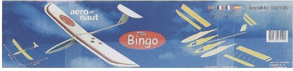 Model lietadla Aero-naut Bingo stavebnica hádzadlo pre začiatočníkov 690 mm ...