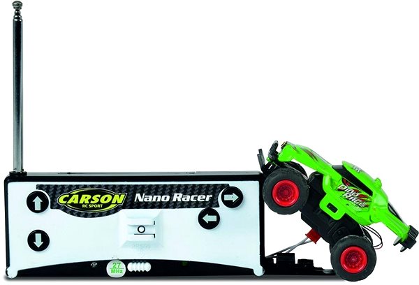 Távirányítós autó Carson Nano Racer Dino Race offroad Jellemzők/technológia