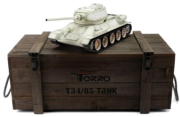 RC tank na ovládanie Torro Tank T-34/85 Winter BB ...