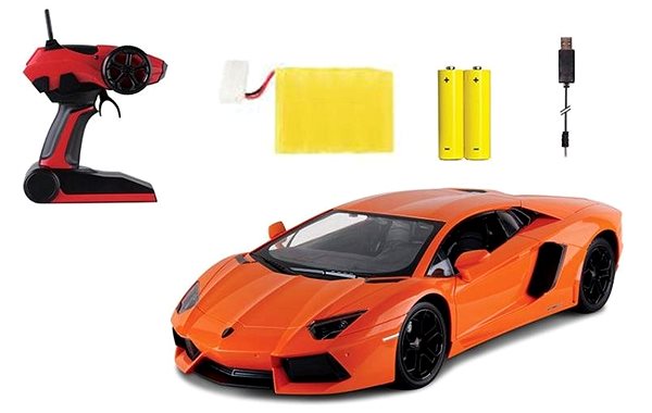 Távirányítós autó Siva Lamborghini Aventador LP700-4, narancssárga Csomag tartalma