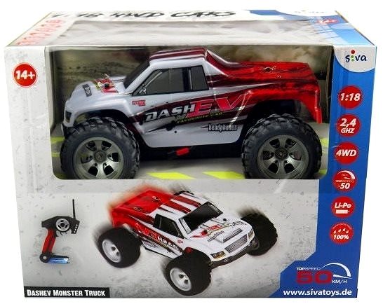 RC auto Siva Dashev Monster Truck 4×4 Obal/škatuľka