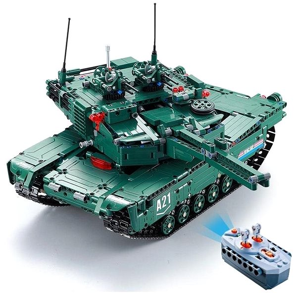 RC tank na ovládanie S-Idee CaDA Detech M1A2 Abrams 2v1 RC 1498 dielov ...