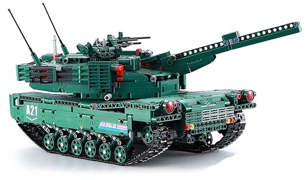 RC tank na ovládanie S-Idee CaDA Detech M1A2 Abrams 2v1 RC 1498 dielov ...