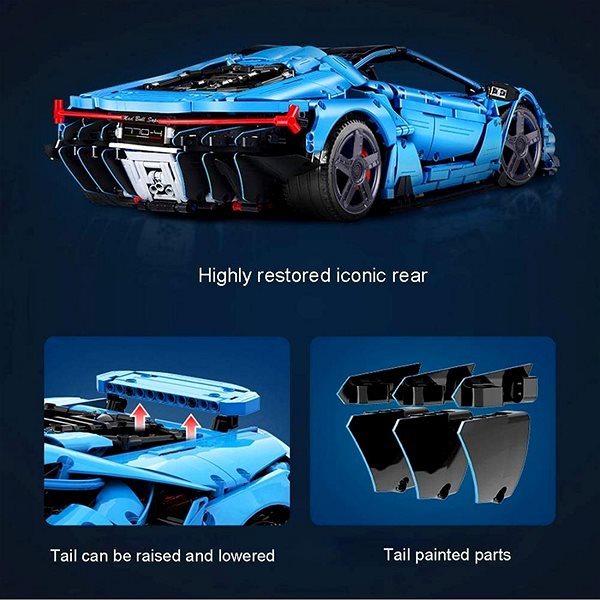 Építőjáték S-IDEE Super Car Lamborghini 770-4, 3842 db Jellemzők/technológia