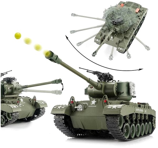 RC tank na ovládanie S-Idee Snow Leopard BB RTR ...