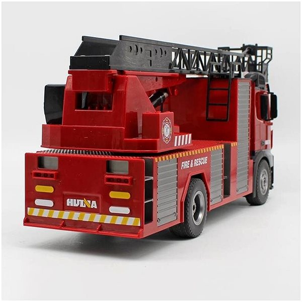 RC auto S-Idee Mercedes-Benz Arocs Hasiči 1:14 s žebříkem a stříkačkou RTR Zadní strana