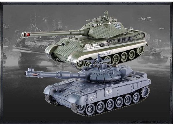RC tank na ovládanie S-Idee Sada bojujúcich tankov pre interaktívnu hru ...