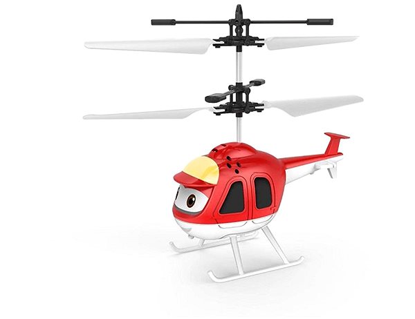 RC vrtuľník na ovládanie FM-Electrics Mini helikoptéra červená ovládaná pohybom ruky a diaľkovým ovládačom ...