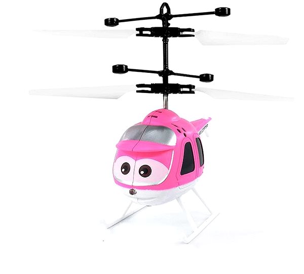 RC vrtuľník na ovládanie FM-Electrics Mini helikoptéra ružová ovládaná pohybom ruky a diaľkovým ovládačom ...